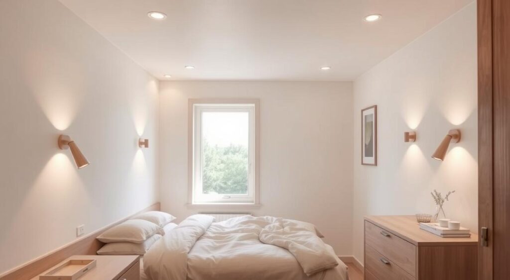 iluminacao-planejada-em-ambientes-pequenos-1024x563 10 Ideias Criativas para Decorar um Quarto Pequeno e Elegante