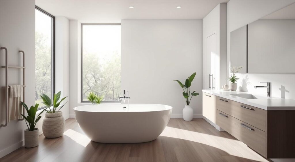 inspiracao-para-banheiro-moderno-1024x563 10 Ideias Criativas e Lindas para Decorar Banheiro Simples