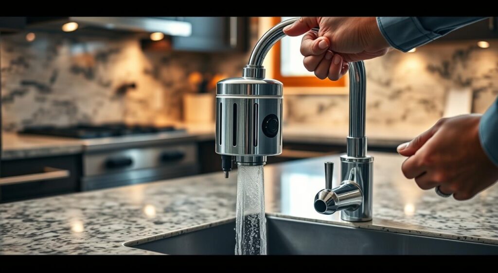 instalacao-de-aquecedor-em-torneira-1024x563 Aquecedor para Torneira de Cozinha é Luxo ou Necessidade?