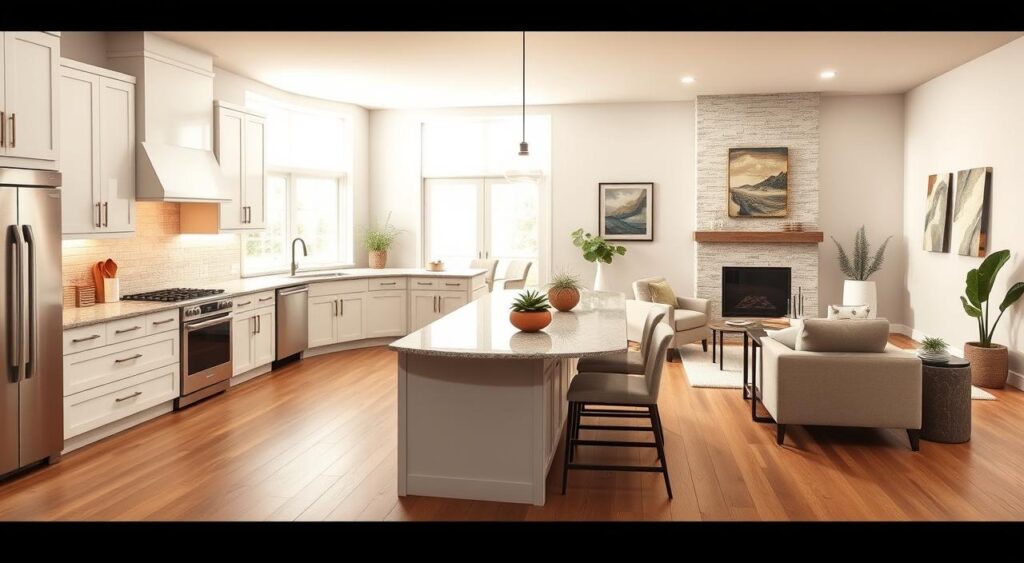 integracao-de-ambientes-1024x563 Cozinha Planejada com Ilha pra Te Inspirar a Ter a Sua