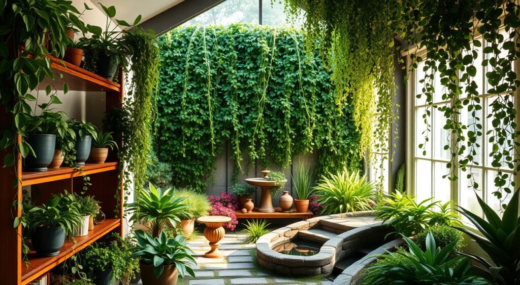jardim-dentro-de-casa-1024x563 12 Dicas de Como Decorar com Plantas em Casa sem Exagerar