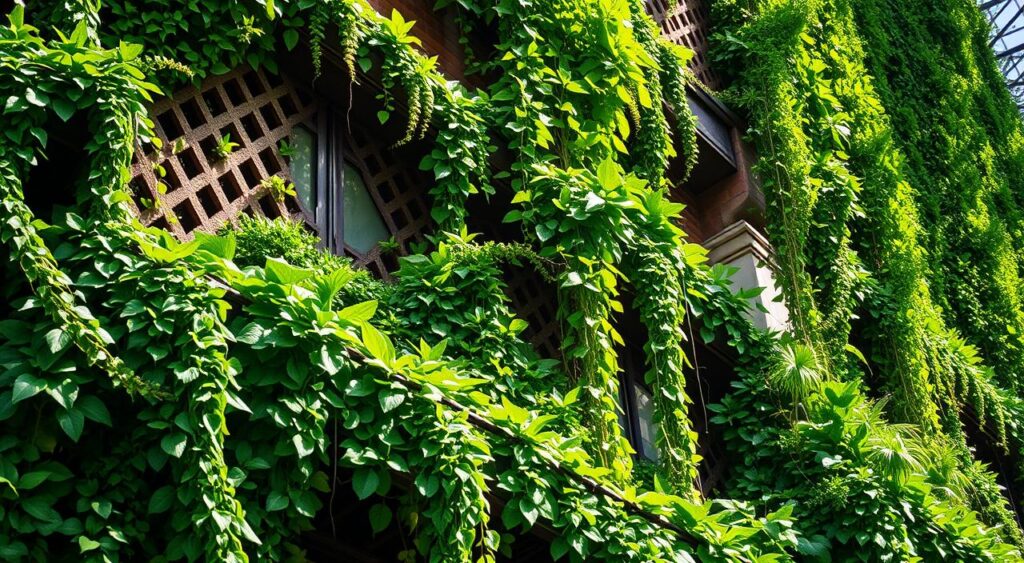jardins-verticais-1024x563 Fachadas de Casas com Plantas: Tendência Verde e Natural
