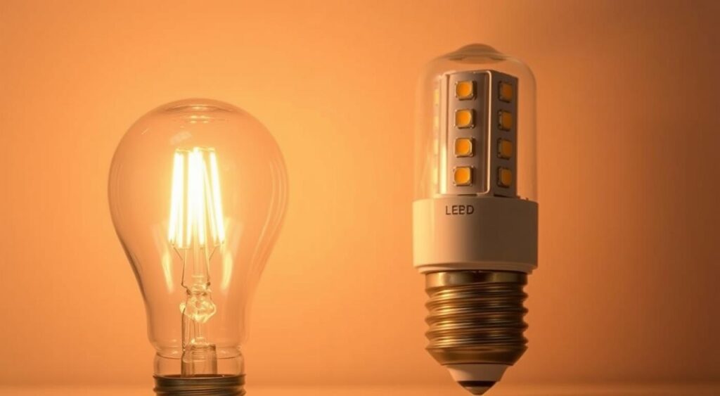 lampadas-LED-e-lampadas-incandescentes-para-iluminacao-quente-1024x563 Iluminação Branco Quente: Quando essa é a melhor escolha?