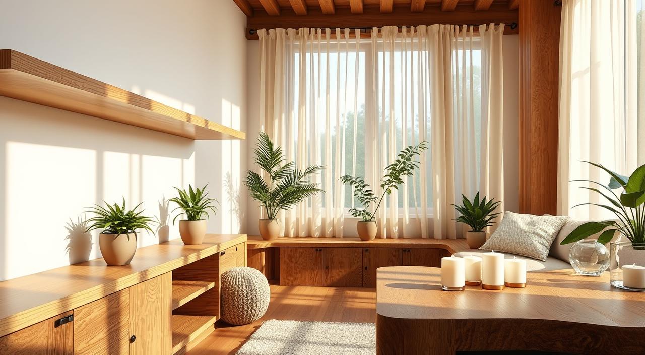 madeira no feng shui