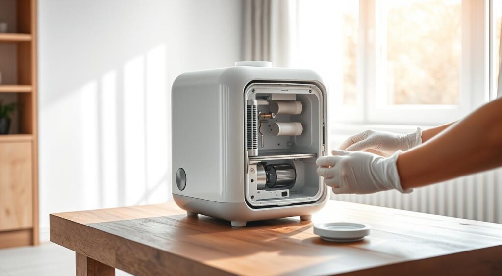 manutencao-do-umidificador-1024x563 O Melhor Umidificador Pequeno de Ar Bom e Barato Para Casa