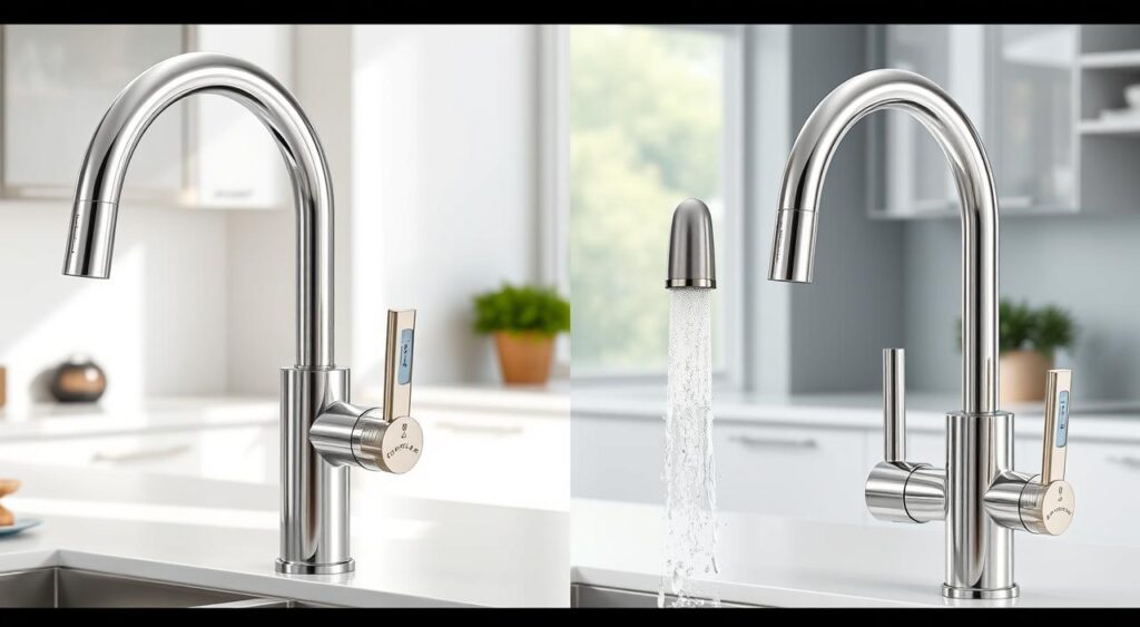 modelos-de-torneiras-com-aquecedor-embutido-1024x563 Aquecedor para Torneira de Cozinha é Luxo ou Necessidade?