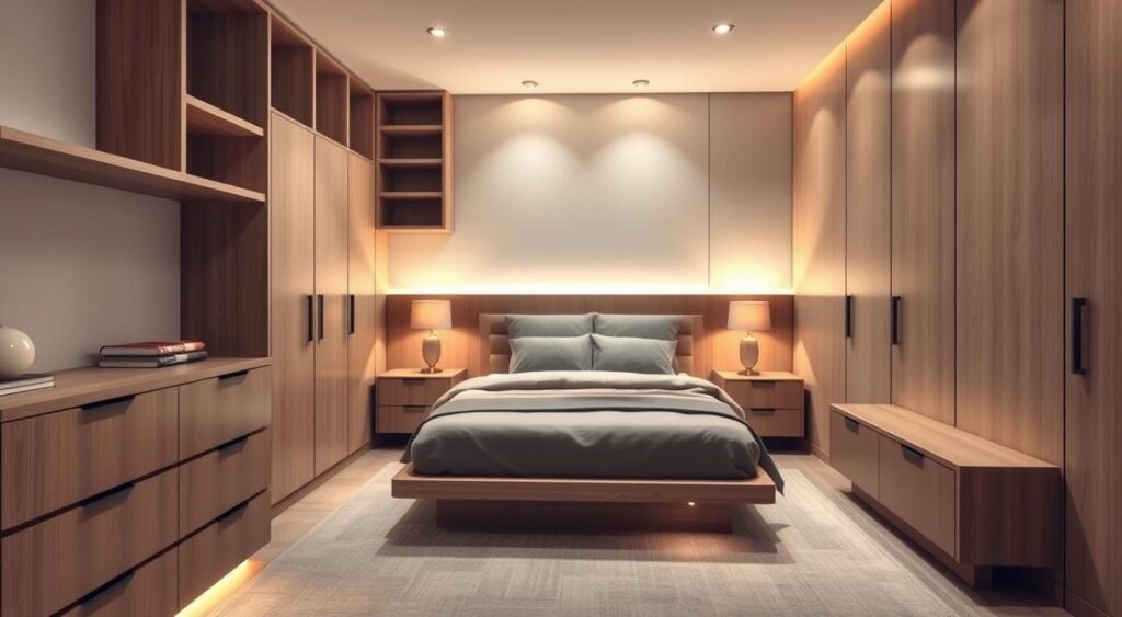 moveis-sob-medida-para-quarto-compacto-1024x563 Móveis Planejados para Quarto Pequeno: 10 Dicas Úteis e Práticas