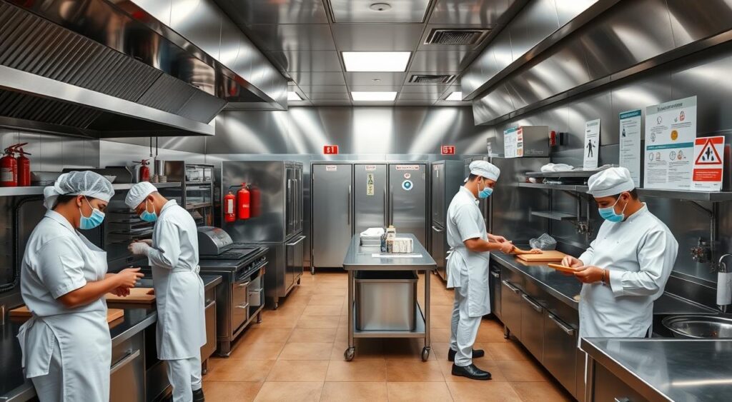 normas-de-seguranca-em-cozinhas-industriais-1024x563 Planejamento de Cozinha Industrial Pra Deixar Tudo Mais Fácil