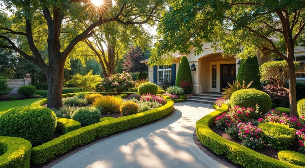 paisagismo-externo-1024x563 Inspiração: 20 Fotos de Casas com Jardim na Frente