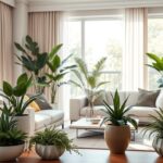 plantas artificiais na decoração