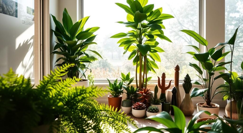 plantas-artificiais-x-plantas-naturais-na-decoracao-1024x563 Decoração com Plantas Artificiais: 10 Dicas e Estilos que Ficam Lindos