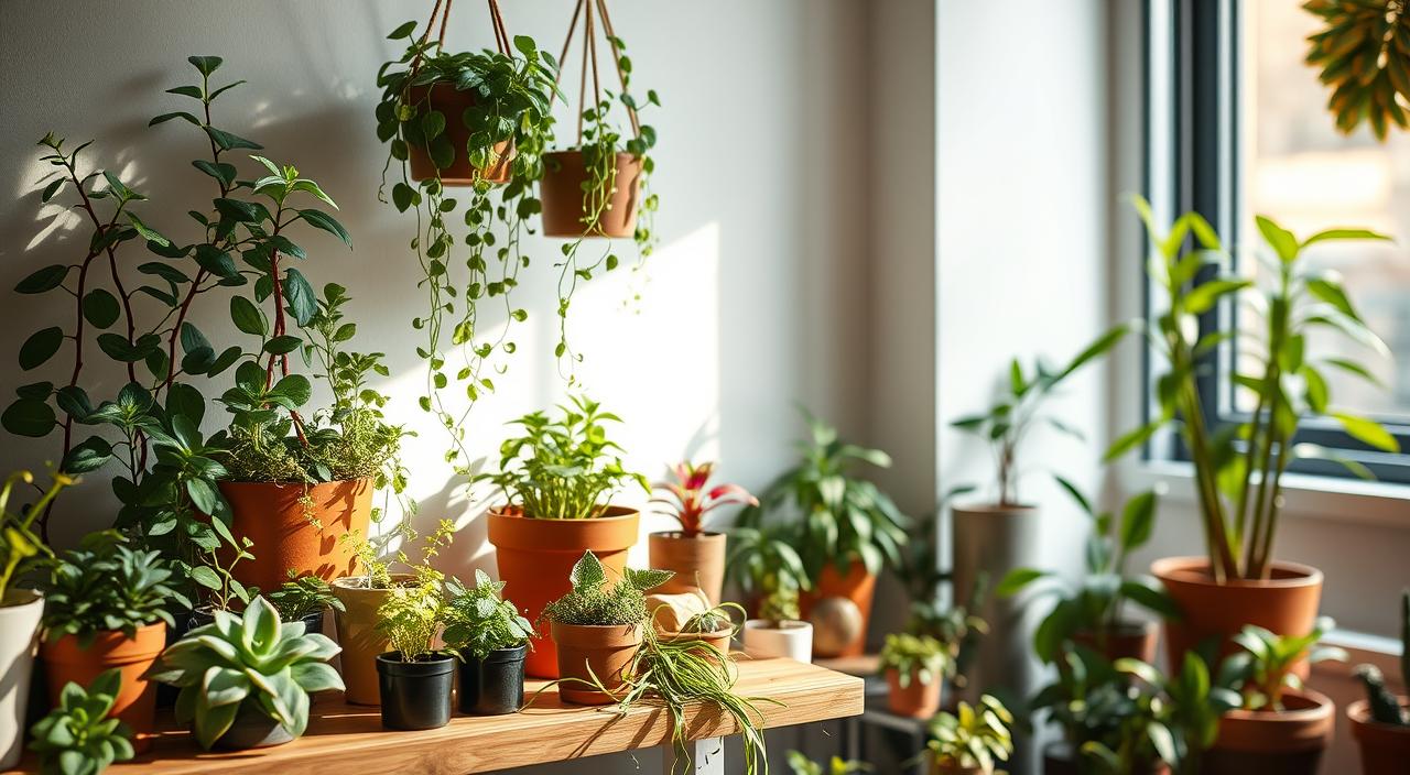 plantas para espaços pequenos