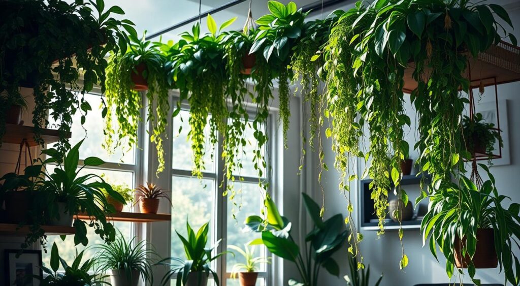 plantas-suspensas-1024x563 Melhores Plantas para Espaços Pequenos em Casa