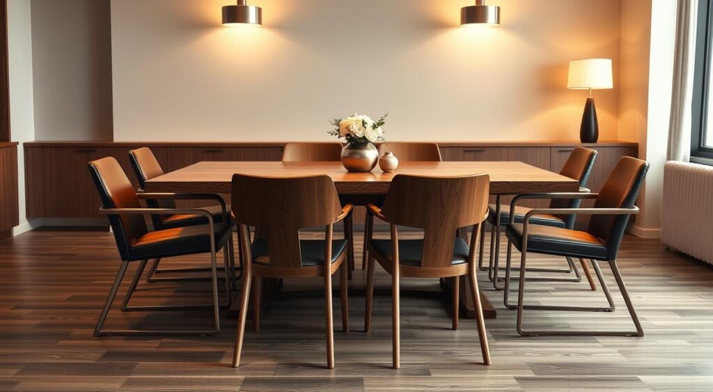 proporcao-entre-cadeiras-e-mesa-1024x563 Cadeiras Modernas para Sala de Jantar que Impressionam