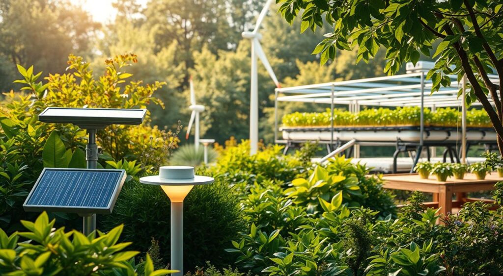 tecnologia-eco-friendly-1024x563 Por Que a Luminária Solar Está Dominando os Jardins Brasileiros?