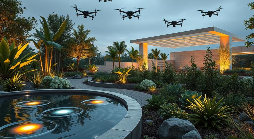 tecnologia-no-paisagismo-1024x563 Ideias para Jardim Frontal de Casa Elegante e Bem Pensada