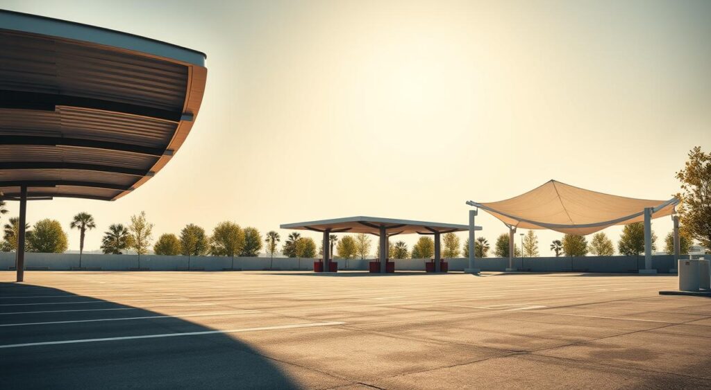tipos-de-cobertura-para-estacionamento-1024x563 Cobertura de estacionamento moderna: como unir proteção e estilo na sua casa