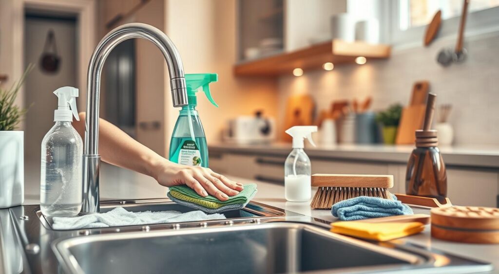 truques-para-limpar-cozinha-1024x563 Guia Prático com 10 Dicas de Como Limpar a Cozinha Sem Sofrer