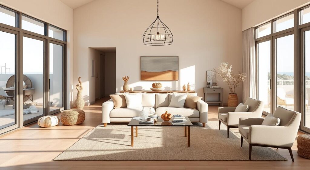 decoracao-moderna-sala-praiana-1024x563 Dicas de Decoração Sala Praiana em 5 Passos Simples