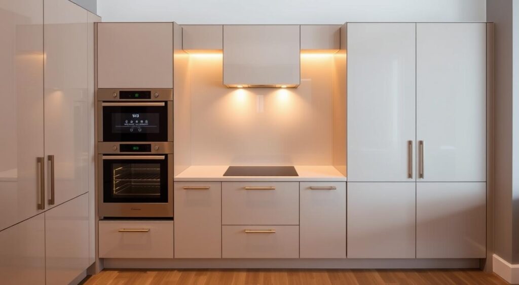 eletrodomesticos-embutidos-1024x563 Cozinhas Pequenas e Planejadas: Os detalhes que ninguém te conta