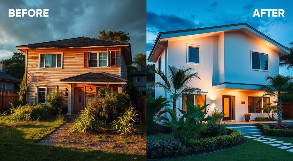 fotos-de-antes-e-depois-da-reforma-1024x563 Antes e Depois de Casas em Reformas que Ficaram Incríveis