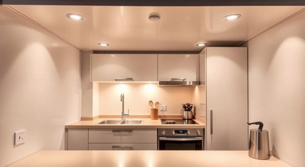 iluminacao-cozinha-1-1024x563 Cozinha Planejada Pequena e Simples que Vão te Impressionar