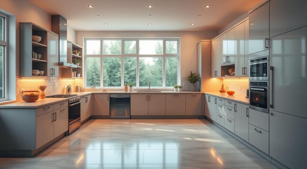 layout-em-L-1024x563 Armário planejado para cozinha pequena: como maximizar o espaço
