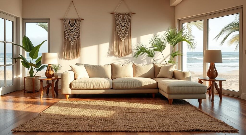 materiais-sustentaveis-sala-praiana-1024x563 Dicas de Decoração Sala Praiana em 5 Passos Simples