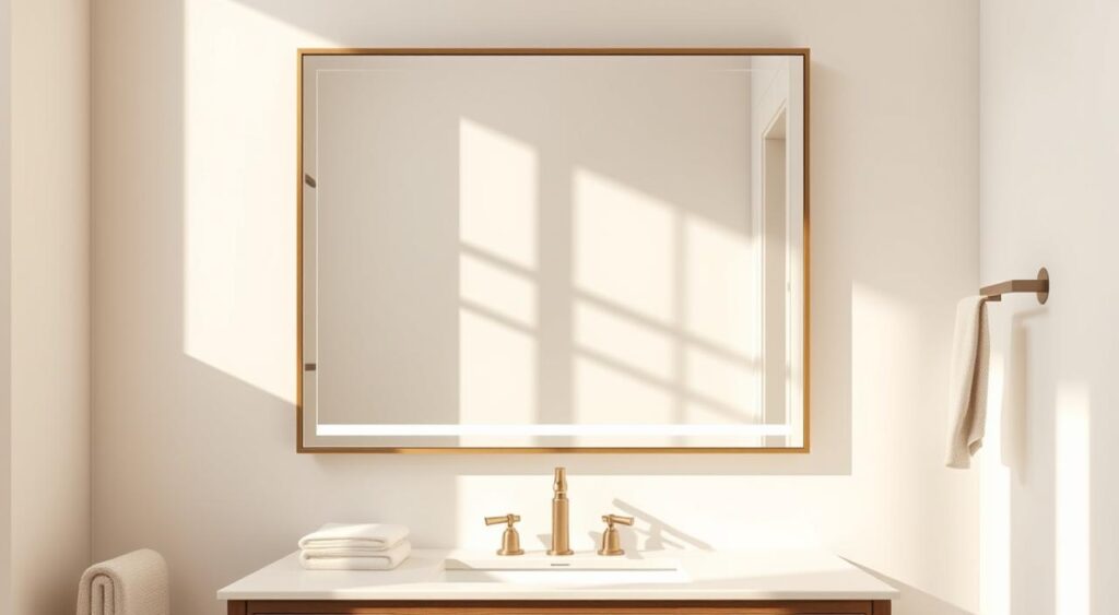 tamanho-ideal-espelho-1-1024x563 Os Melhores Modelos de Espelhos Banheiro para sua Decoração!