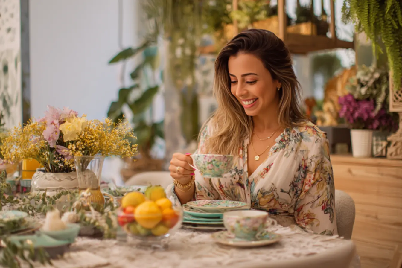 img2011-2076 Mesa Posta Charmosa que Eleva Seu Café da Manhã a Outro Nível