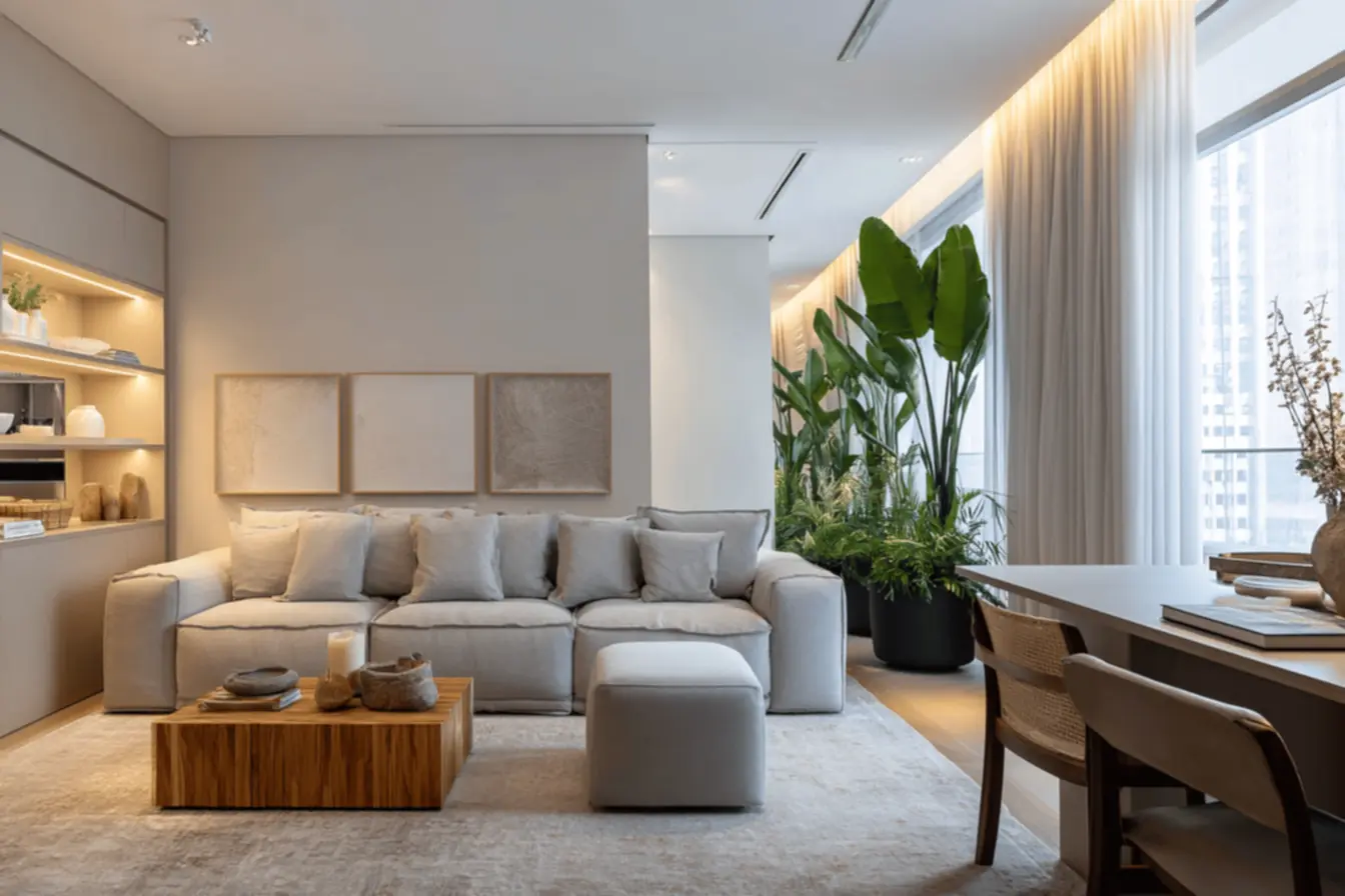 img2011-796 Salas integradas com home office: 5 segredos para equilibrar estilo e funcionalidade