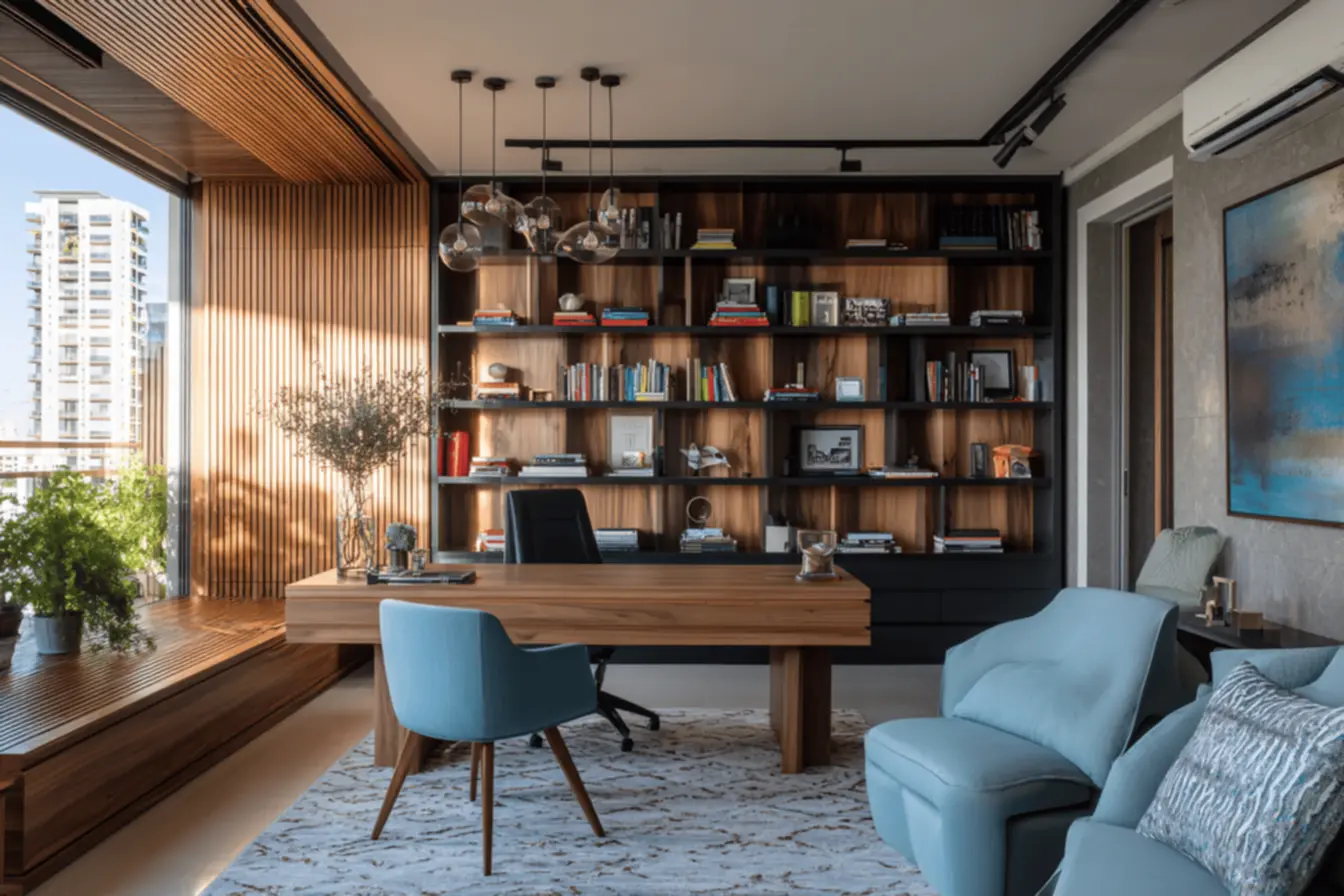 img2011-797 Salas integradas com home office: 5 segredos para equilibrar estilo e funcionalidade