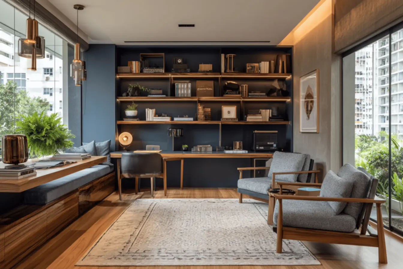 img2011-799 Salas integradas com home office: 5 segredos para equilibrar estilo e funcionalidade