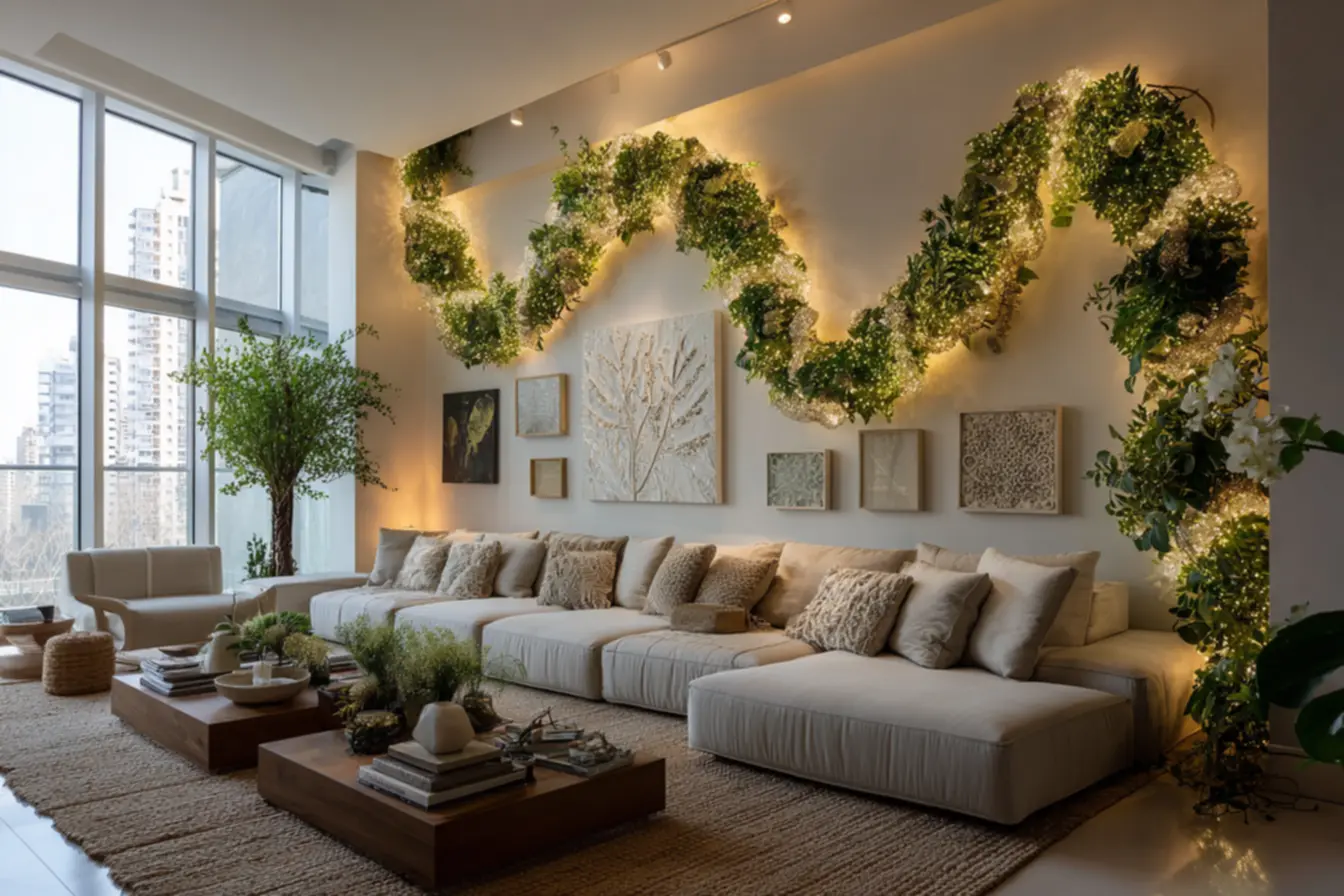 img2011-1607 A árvore com festão na parede que vai encantar seu Natal img2011-1607 A árvore com festão na parede que vai encantar seu Natal