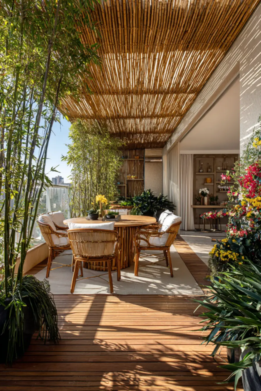 img2011-174 Cercas de bambú que trazem estilo e privacidade para seu quintal