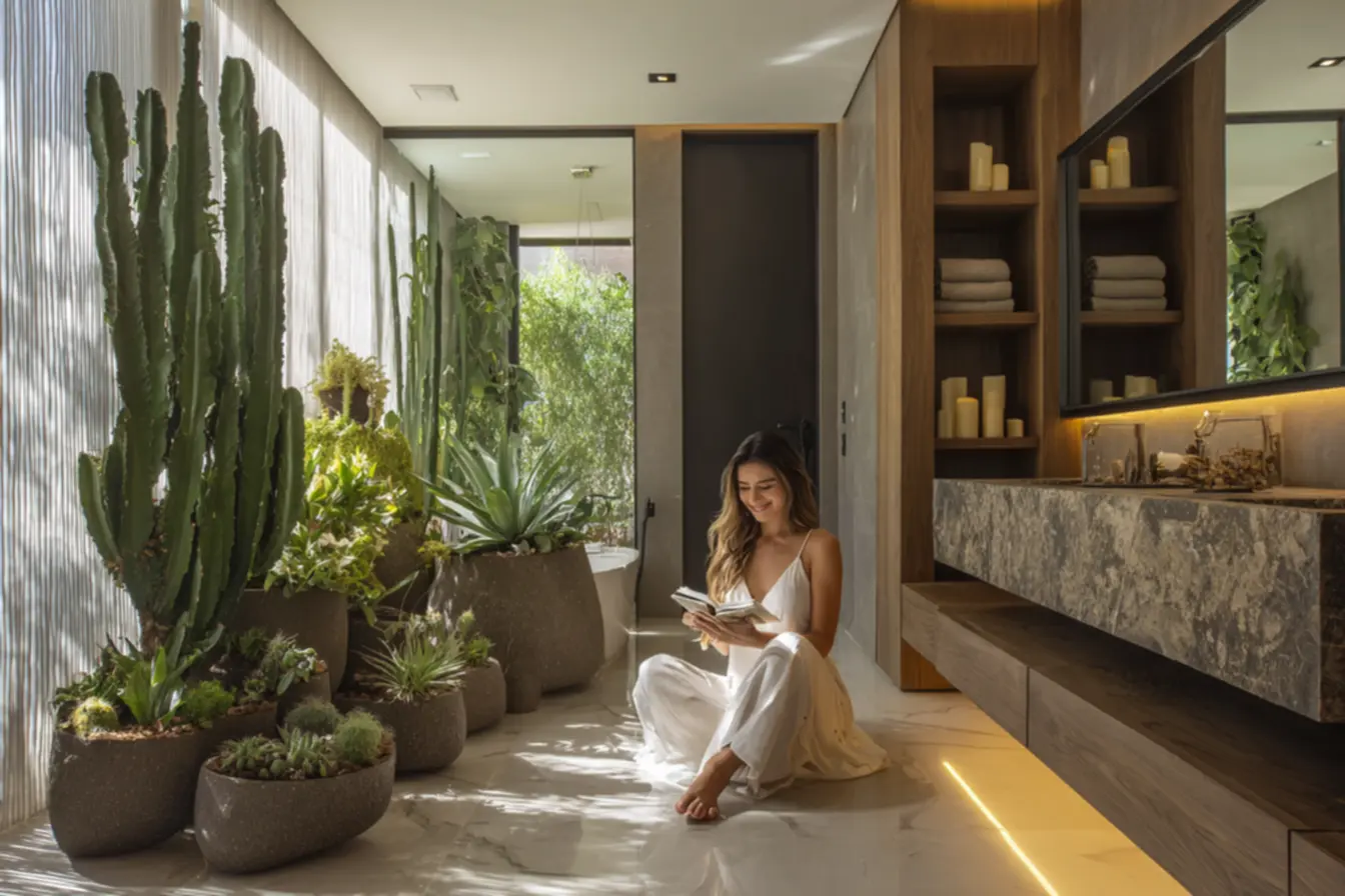 img2011-251 Banheiros com jardins que criam um oásis de serenidade em casa