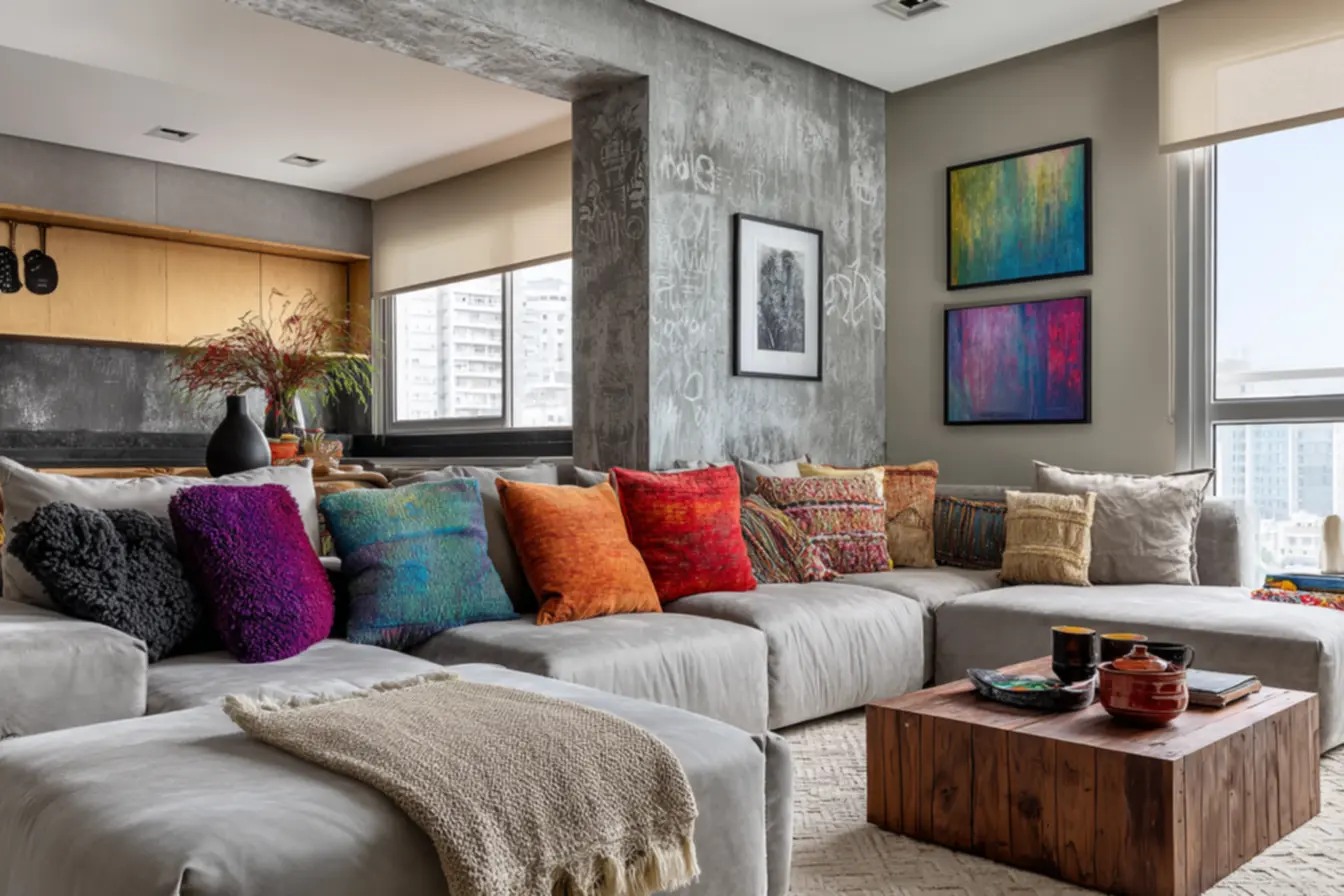 img2011-26 Textura para parede que traz elegância e descontração ao lar