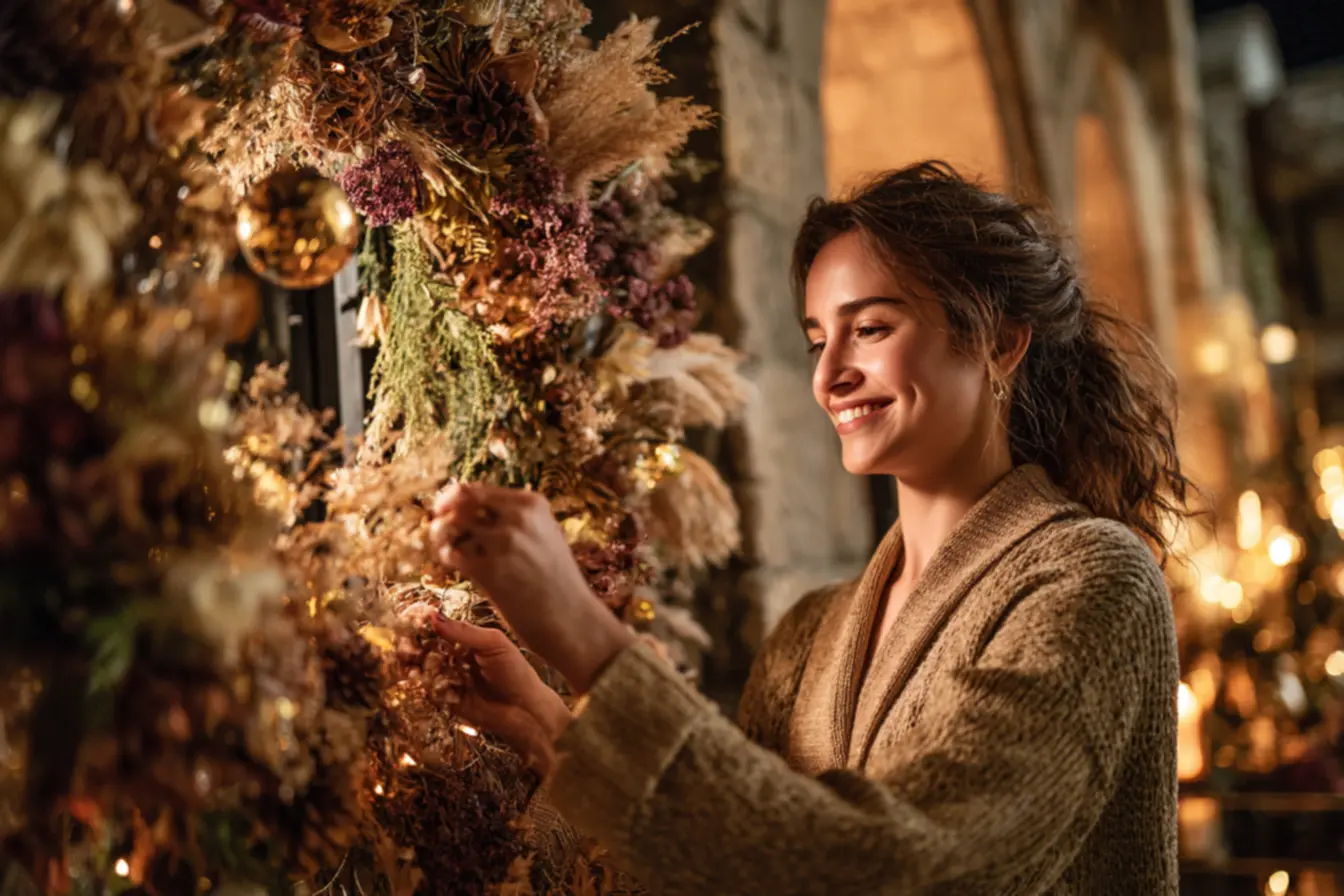 img2011-611 Enfeite de porta natalino que traz magia às suas festas