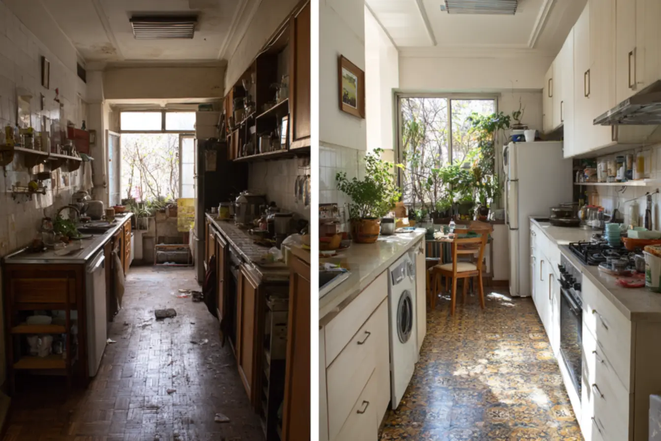 transformacao-de-cozinha-pequena-1 Chega de ter pouco espaço: Veja a transformação de cozinha pequena e bem aproveitada transformacao-de-cozinha-pequena-1 Chega de ter pouco espaço: Veja a transformação de cozinha pequena e bem aproveitada