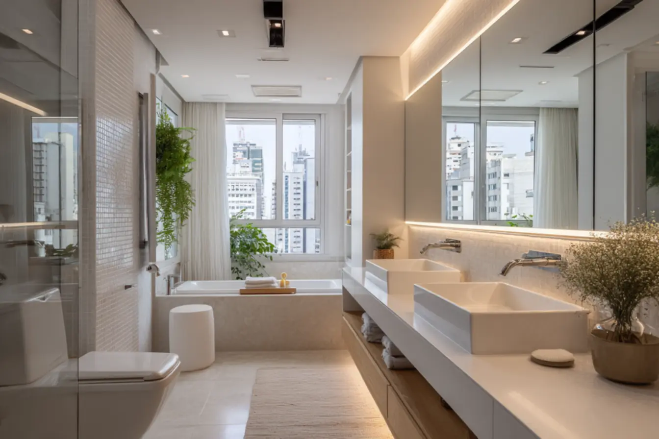 banheiro-todo-branco-1 Adeus banheiro todo branco: Veja as novas tendências de decoração de lavabos e banheiros para esse ano banheiro-todo-branco-1 Adeus banheiro todo branco: Veja as novas tendências de decoração de lavabos e banheiros para esse ano