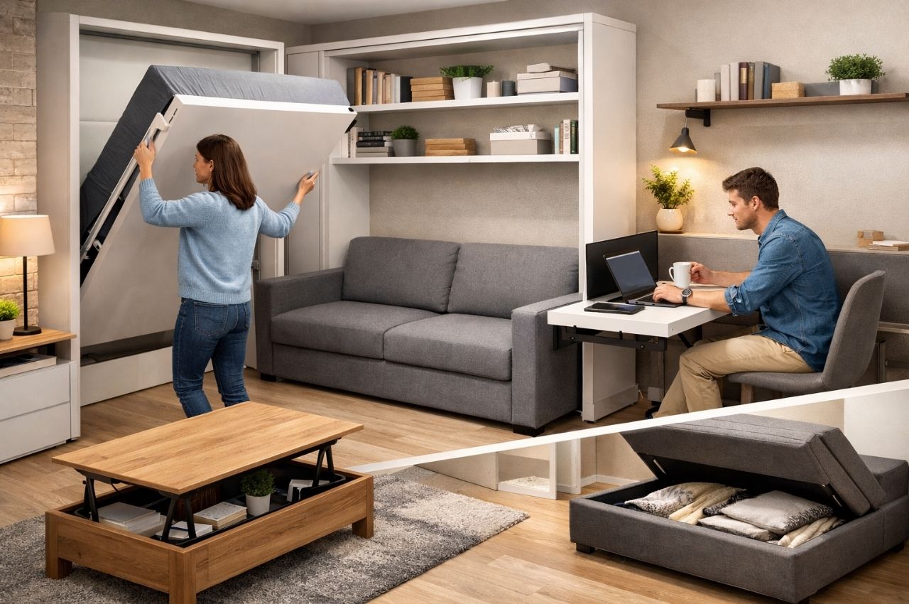 escolha de móveis ocultos