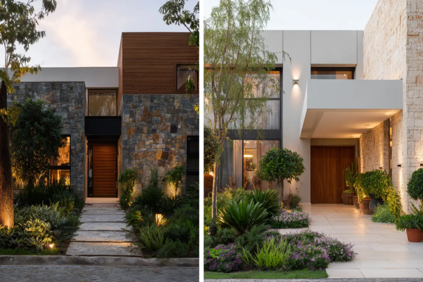 fachada-de-casa O erro mais comum que deixa uma fachada de casa visualmente poluída fachada-de-casa O erro mais comum que deixa uma fachada de casa visualmente poluída