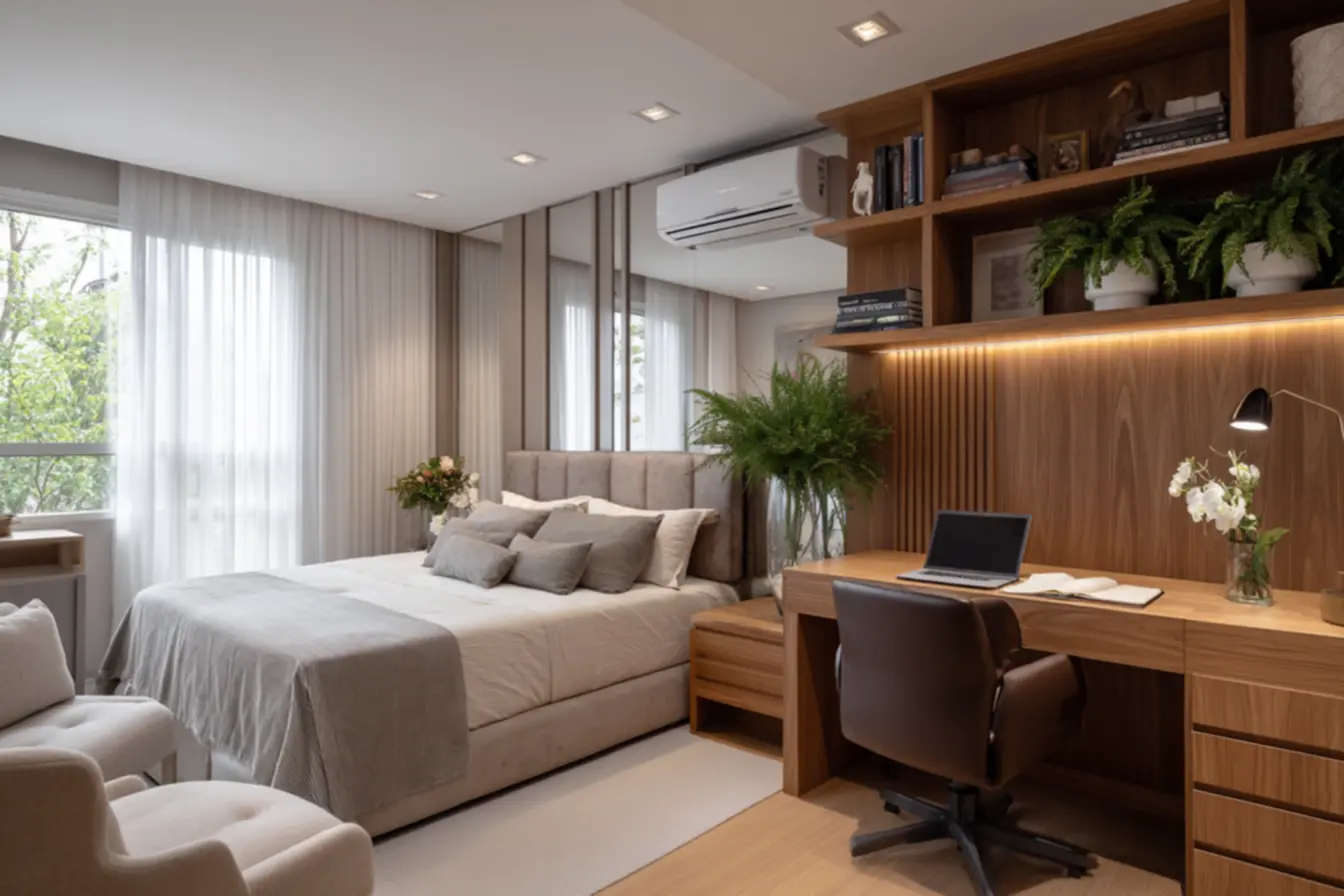 home-office-no-quarto-de-casal-2 As combinações de móveis que podem deixar seu home office no quarto de casal ainda mais acolhedor home-office-no-quarto-de-casal-2 As combinações de móveis que podem deixar seu home office no quarto de casal ainda mais acolhedor