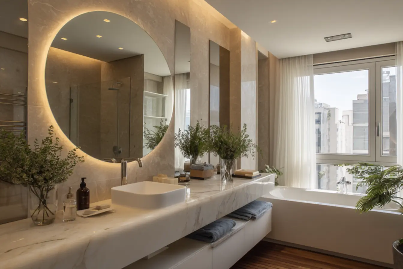 iluminacao-estrategica-o-espelho-redondo-que-valoriza-sua-decoracao-e-da-um-toque-unico-ao-ambiente Iluminação estratégica: o espelho redondo que valoriza sua decoração e dá um toque único ao ambiente iluminacao-estrategica-o-espelho-redondo-que-valoriza-sua-decoracao-e-da-um-toque-unico-ao-ambiente Iluminação estratégica: o espelho redondo que valoriza sua decoração e dá um toque único ao ambiente