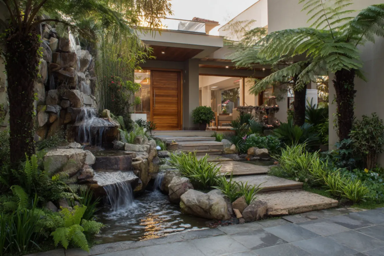 jardins-para-cascata-na-entrada Jardins para Cascata na Entrada: Como Valorizar uma Casa Simples com Toque Natural jardins-para-cascata-na-entrada Jardins para Cascata na Entrada: Como Valorizar uma Casa Simples com Toque Natural