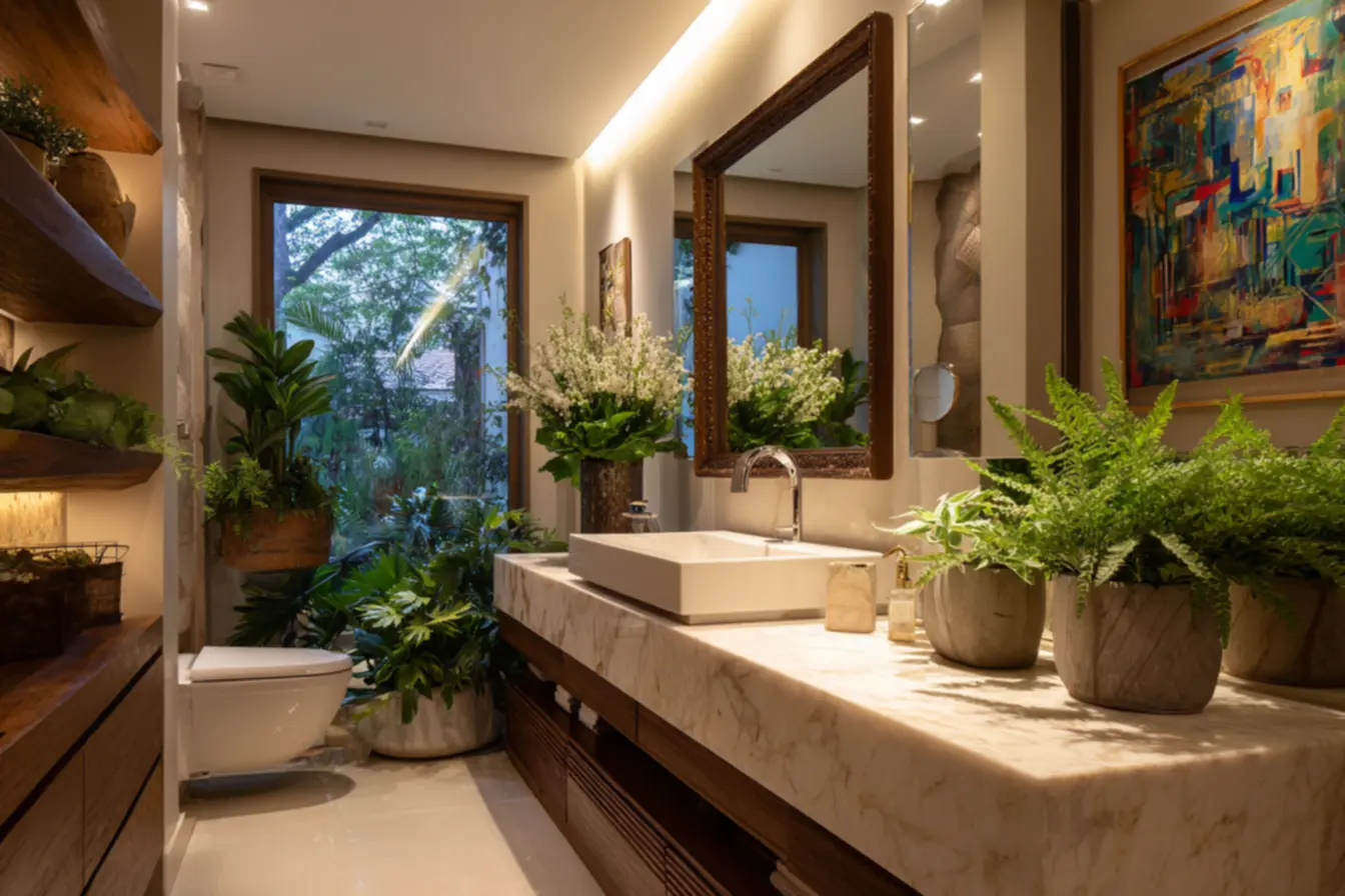 lavabo-inesquecivel-1 Como deixar o lavabo inesquecível: dicas de decoração que vão surpreender seus convidados lavabo-inesquecivel-1 Como deixar o lavabo inesquecível: dicas de decoração que vão surpreender seus convidados