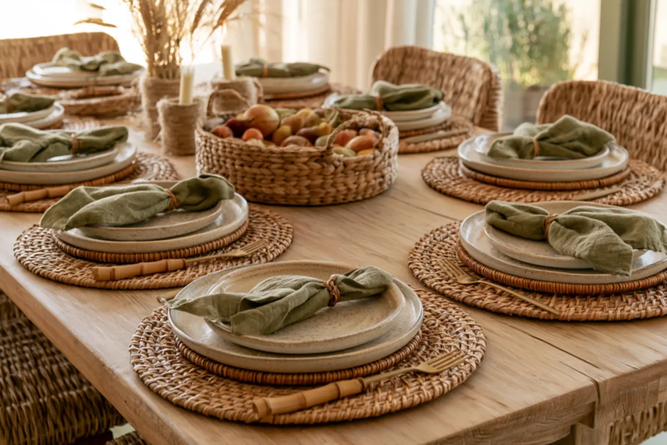 a-mesa-posta-com-fibras-naturais-e-tons-suaves-virou-o-novo-luxo-das-refeicoes-em-casa-3 A mesa posta com fibras naturais e tons suaves virou o novo luxo das refeições em casa a-mesa-posta-com-fibras-naturais-e-tons-suaves-virou-o-novo-luxo-das-refeicoes-em-casa-3 A mesa posta com fibras naturais e tons suaves virou o novo luxo das refeições em casa