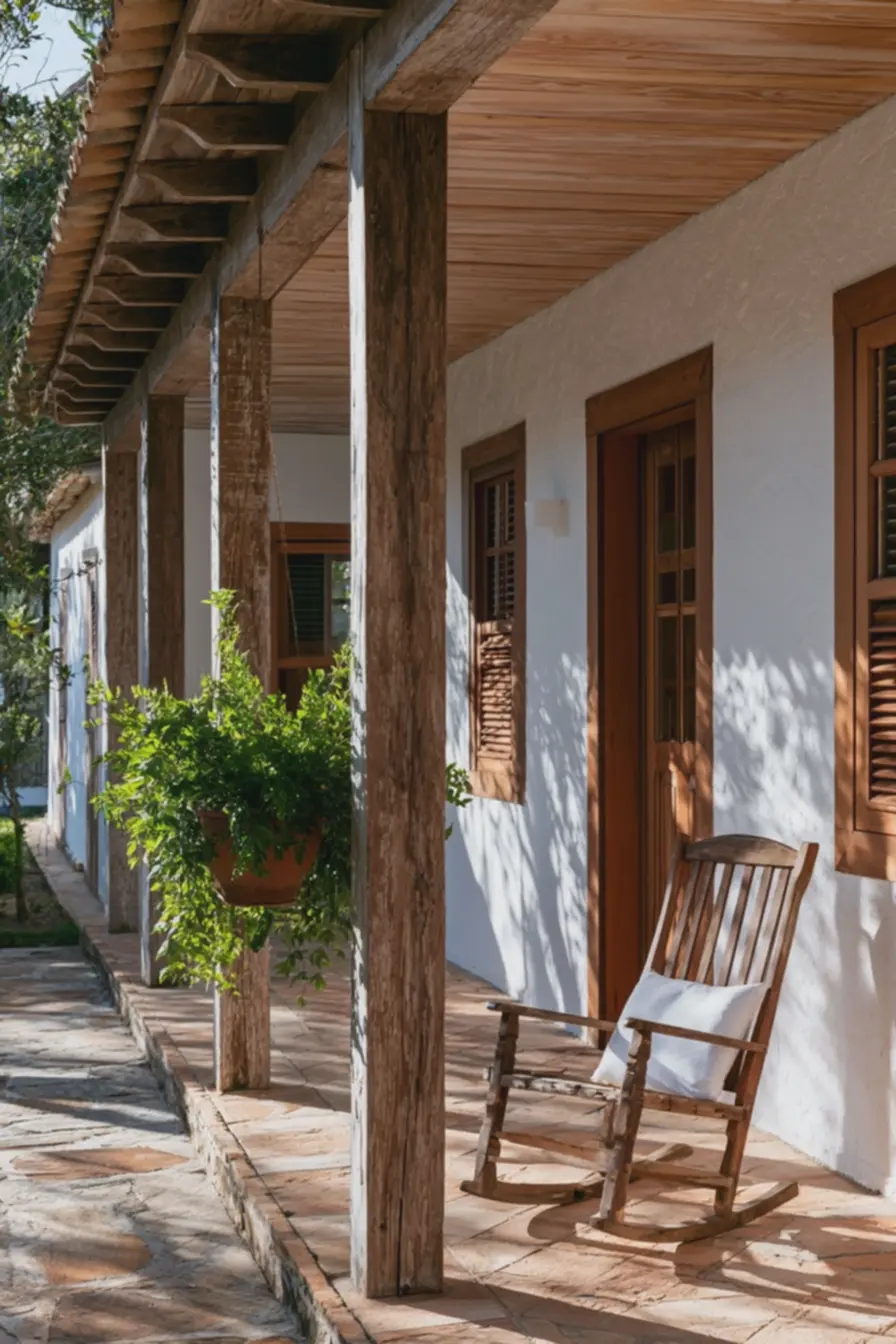 ambiente-externo-de-casa-colonial-simples-com-cadeira-de-balanco-de-madeira-eparedes-brancas-acetinadas Casas estilo colonial simples: Veja as fotos e modelos mais lindos ambiente-externo-de-casa-colonial-simples-com-cadeira-de-balanco-de-madeira-eparedes-brancas-acetinadas Casas estilo colonial simples: Veja as fotos e modelos mais lindos