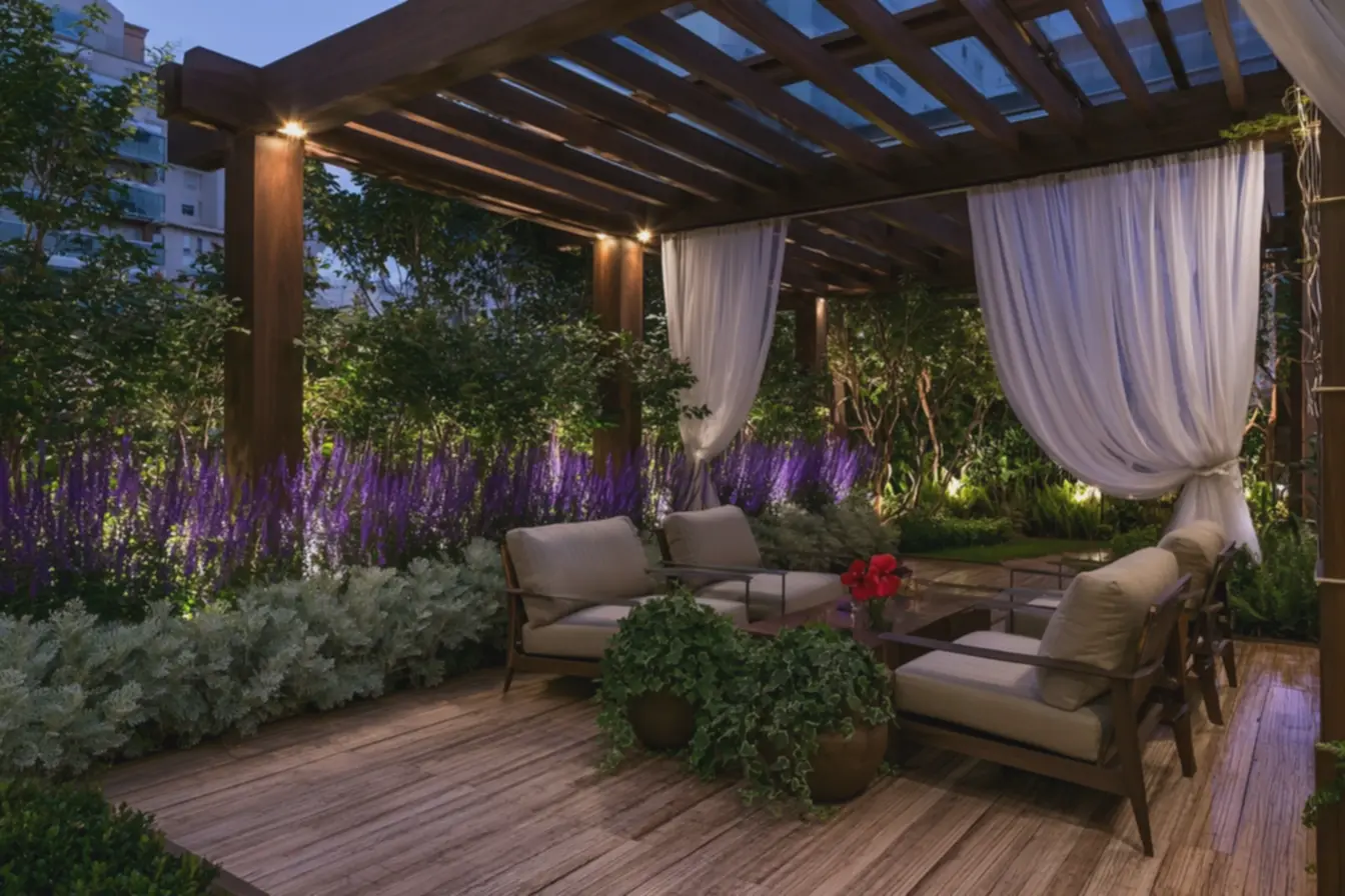 area-de-descanso-com-moveis-confortaveis-e-plantas-vibrantes-que-criam-espacoprivado-ao-ar-livre O jardim com privacidade natural virou solução para quem mora perto demais dos vizinhos area-de-descanso-com-moveis-confortaveis-e-plantas-vibrantes-que-criam-espacoprivado-ao-ar-livre O jardim com privacidade natural virou solução para quem mora perto demais dos vizinhos