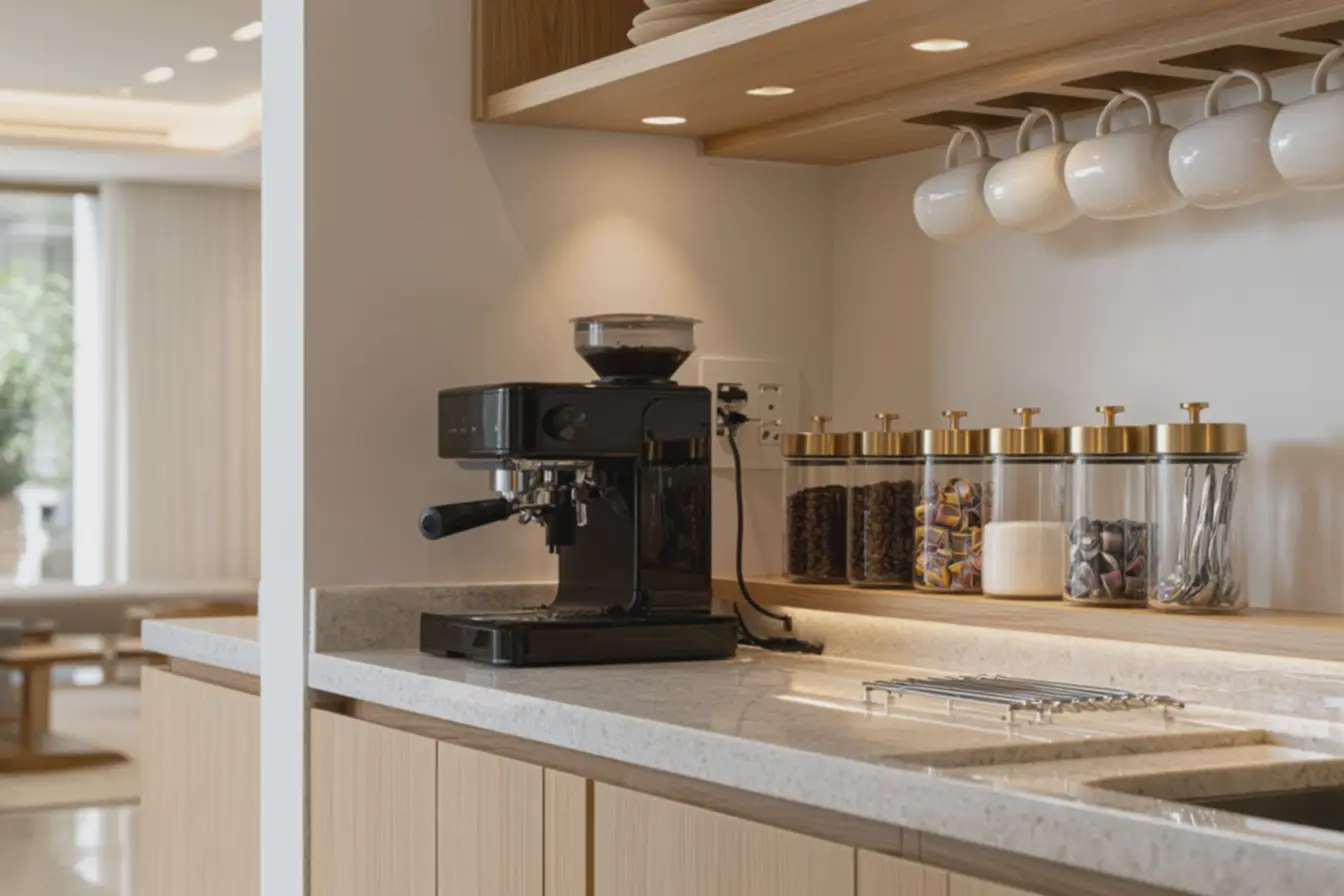 canto-do-cafe-compacto-e-moderno-com-bancada-de-granito-claro-e-maquina-de-cafeexpresso-preta O canto do café evoluiu: agora ele precisa ser bonito, prático e integrado à decoração canto-do-cafe-compacto-e-moderno-com-bancada-de-granito-claro-e-maquina-de-cafeexpresso-preta O canto do café evoluiu: agora ele precisa ser bonito, prático e integrado à decoração